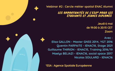 Poster webinar "European Space Agency opportunities for students and young graduates