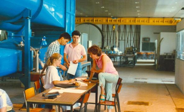 Cours à la soufflerie - 1989